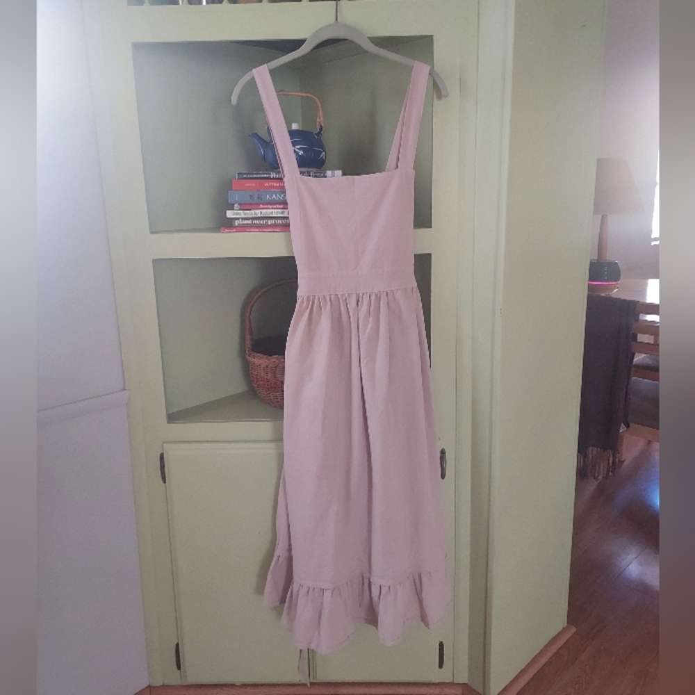 100% cotton pinafore apron, tab, cottagecore